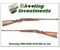 [SOLD] Browning 1885 rare .38-55 Win unfired XX Wood!